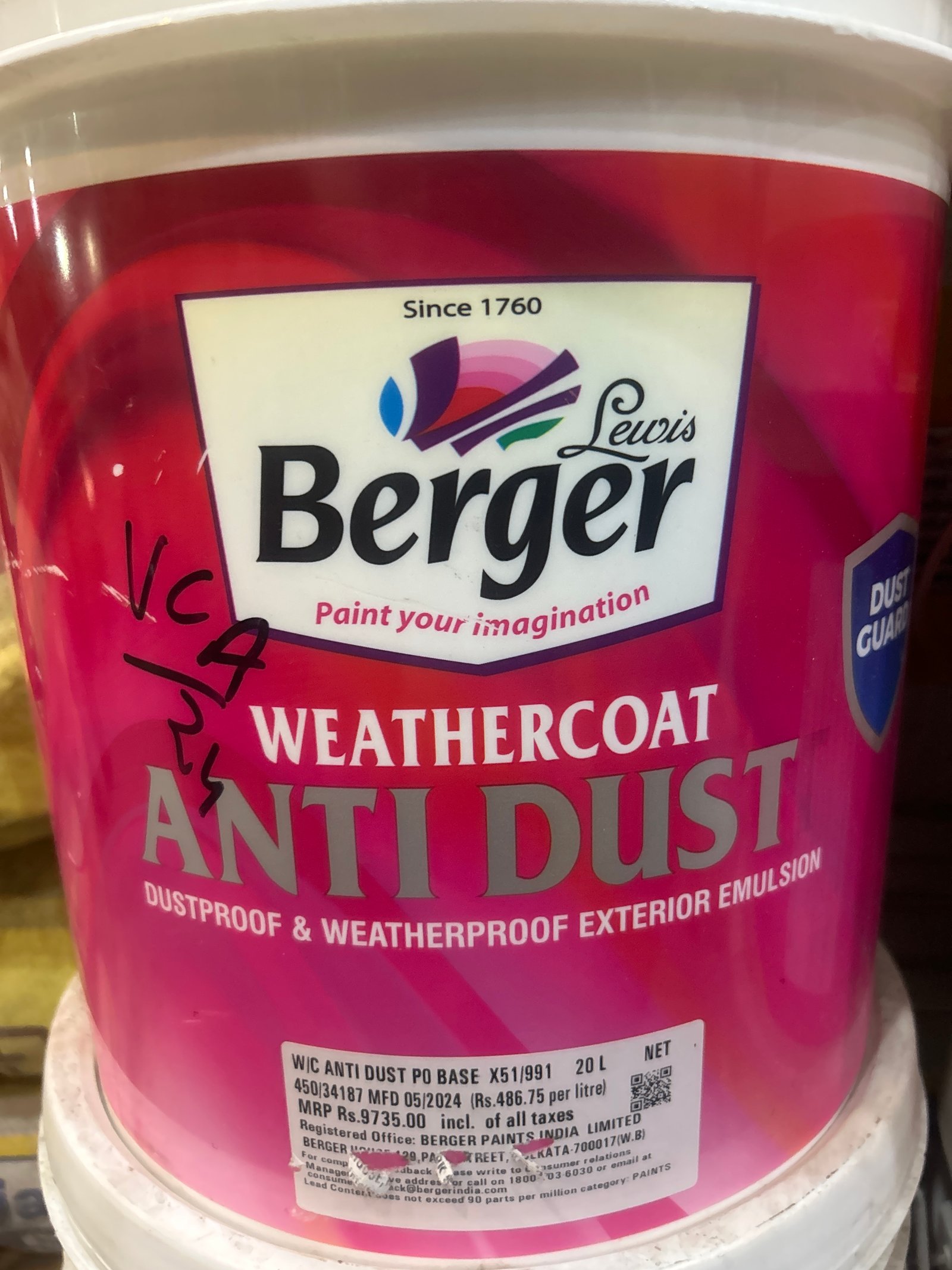 Berger anti dust
